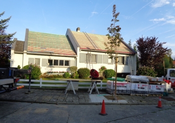 Renouvellement d'une toiture à la rue F-Martin