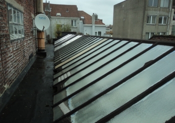 Rénovation d'une toiture du dépôt située Chaussée de Jette