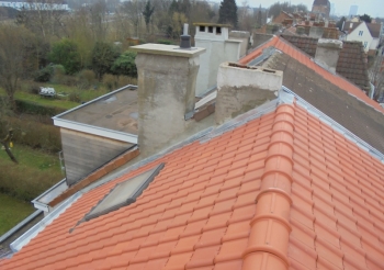 Travaux de toiture effectués à la rue Général Gilisquet