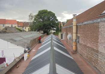Rénovation d'une toiture du dépôt située Chaussée de Jette