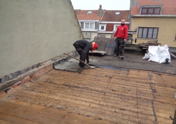 Rénovation de la toiture plate rue du Korenbeek