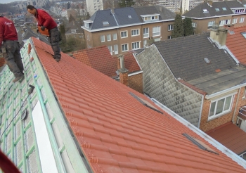 Renouvellement de toiture rue Vervloesem