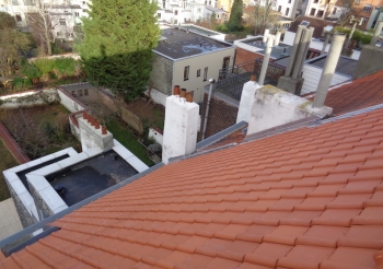 Réfexion de la toiture rue Champs du Roi