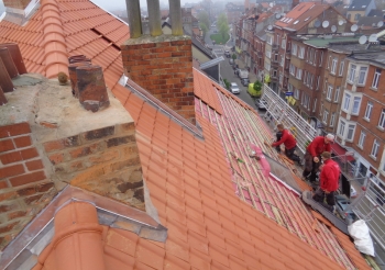 Rénovation de la toiture Chaussée de Haecht