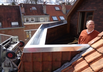 Zinguerie pourtour terrasse effectuée Drève de la Brise