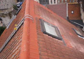 Réparation effectuée à la toiture rue de Liverpool